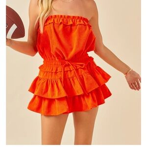 Adorable red day+moon s dress